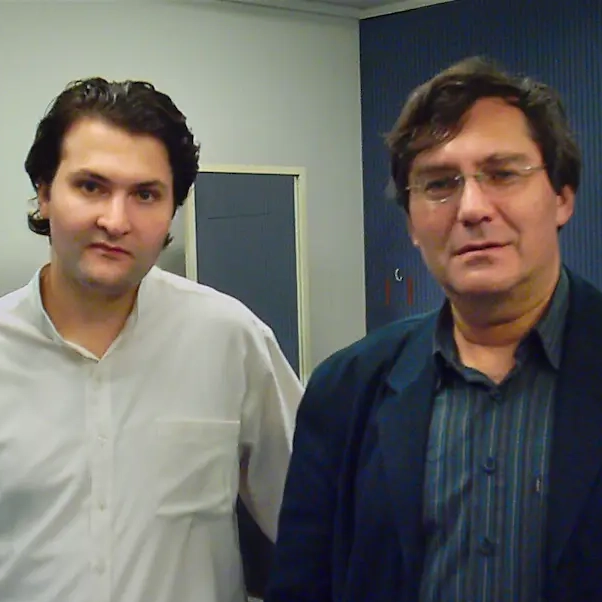 Lars Nelissen with his teacher Avi Schönfeld