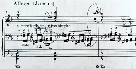 Liszt Transcendental Étude Mazeppa opening fingering — 4-2 thirds marked on the score