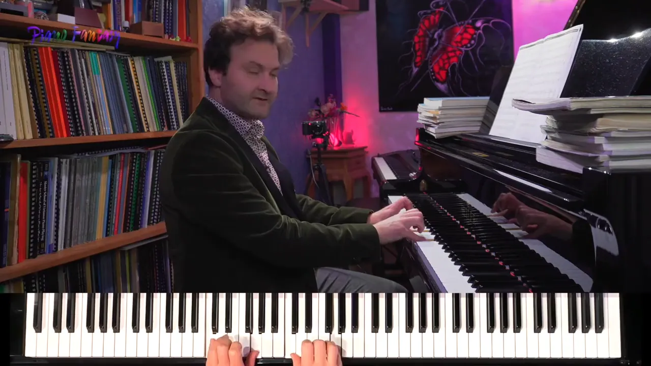 "I always land the chord wrong — the top voice disappears"