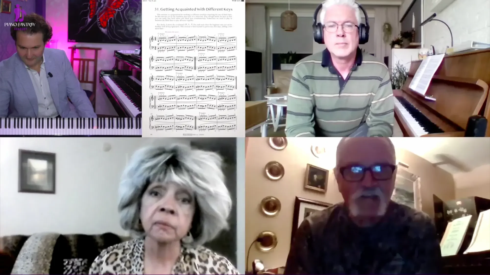 Monthly live lesson on Zoom with Lars
