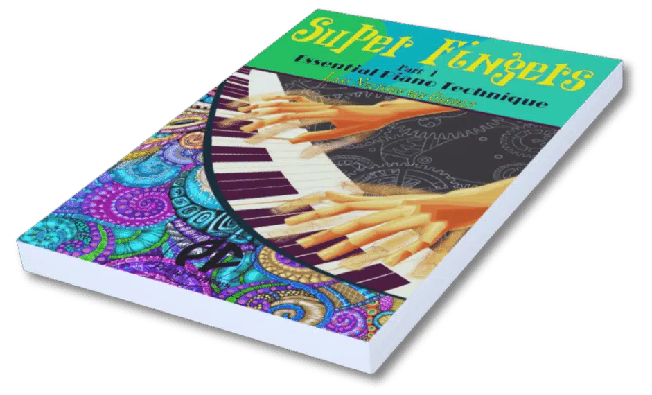 Super fingers lying book cover | piano fantasy store - courses & piano books
