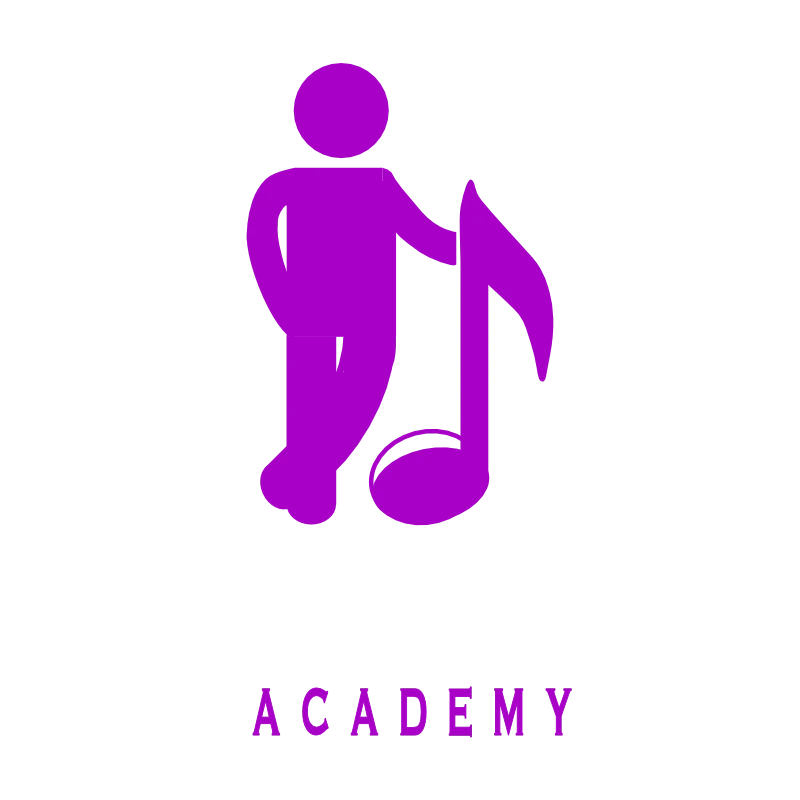 Piano Fantasy (white) logo with music man